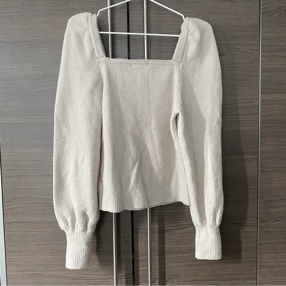 H&M Cream Square Neck Sweater - Picture 2 of 4